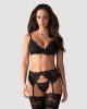 Bielizna-810-SEG-1 komplet 3-częściowy czarny  S/M